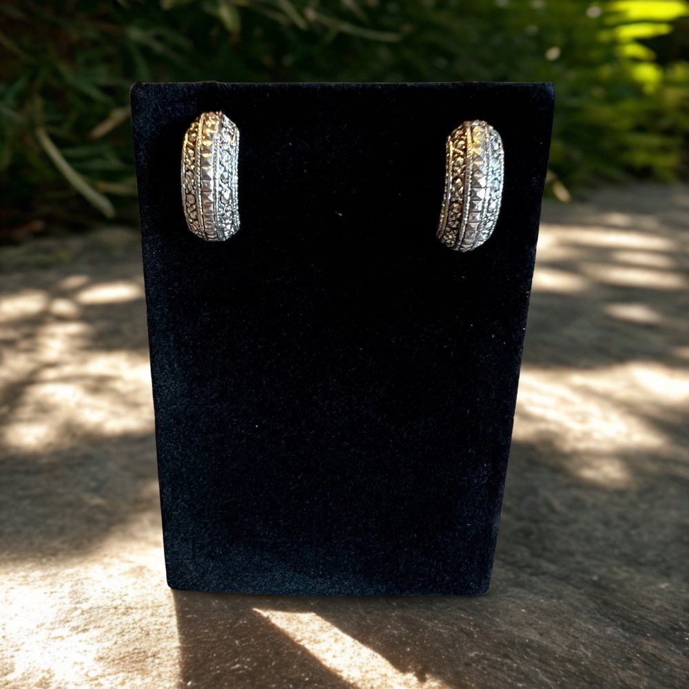 I.N.C. Silver-tone Small C-Hoop Earrings (NWOT)